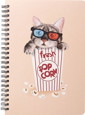 Блокнот Сучасні коти у кіно 21x15 см