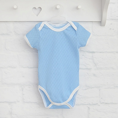 Боди детское для мальчика Blanka Ромбик р.86 голубой 110283 