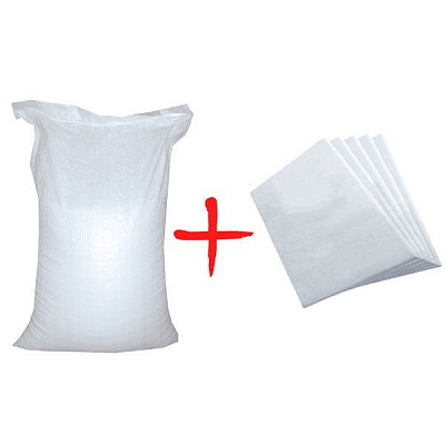 Мешок белый 60 г/квм 105х55 см 9+1