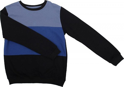 Джемпер Фламинго D8-8643-64/14 р.140 черный с синим D8-8643-64/14 