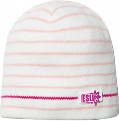 Шапка ESLI р.54 белый с розовым 18С-136СП 