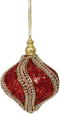 Елочная игрушка юла Завиток SDB37580R 8 см 