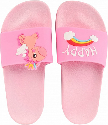 Шльопанці No Name Єдиноріг р.34-35 рожевий