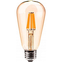 Лампа світлодіодна Геотон Vintage ST64 4 Вт E27 2700 К 220 В жовта 