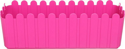 Ящик балконный Алеана со вставкой 49x16,5 см прямоугольный темно-розовый 