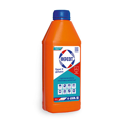 Ґрунтовка водовідштовхувальна Ферозіт 9 Дельфін 1 л