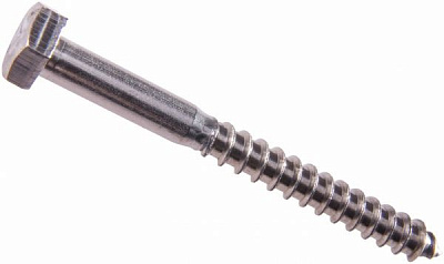 Гвинт для дерева шестигранна головка нерж 6x70 мм 4 шт EXPERT FIX