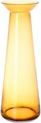 Ваза стеклянная амбер Сара d15,5 cм Wrzesniak Glassworks