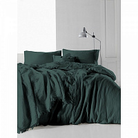 Комплект постельного белья Muslin Dark Green 2.0 зеленый SoundSleep 