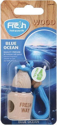 Ароматизатор підвісний FRESHWAY Wood Blister Blue Ocean 5 мл