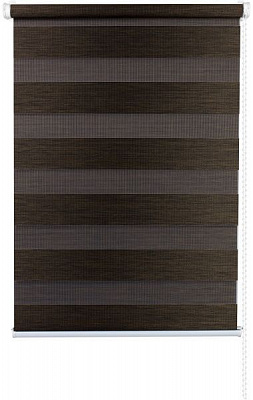 Ролета день-ночь Delfa Натур 57x160 см шоколадная 