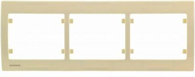 Рамка трехместная Siemens IRIS горизонтальная кремовый G-S18003-A