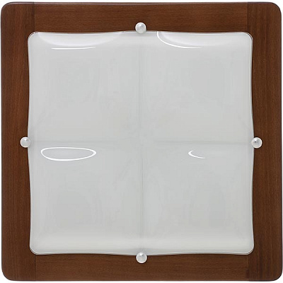 Світильник НББ 33222 490х490 мм горіх