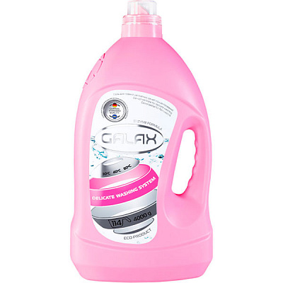 Гель для машинной и ручной стирки Galax для деликатного 4 л