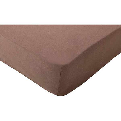 Простирадло трикотажне 160x200 см шоколадний Songer und Sohne