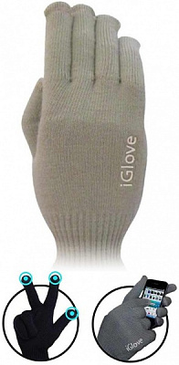 Перчатки iGlove для сенсорных экранов Grey 45571 р. серый