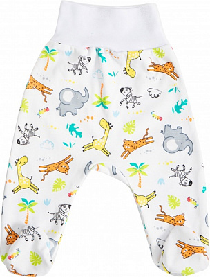 Ползунки ясельные GABBI PLZ-23-1 р.56 белый с рисунком 13643 