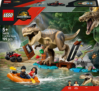 Конструктор LEGO Jurassic World Бегство по реке от тираннозавра 76975
