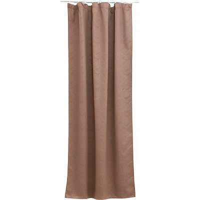 Штора-блэкаут Underprice Embossed Palm коричневая 150x275 см