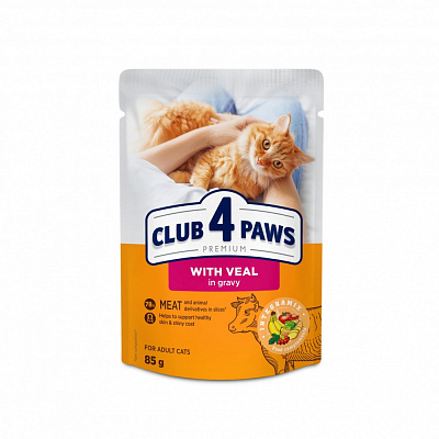 Корм влажный Club 4 Paws