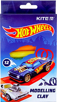 Пластилін восковий Hot Wheels HW21-086 12 кольорів 200 г KITE