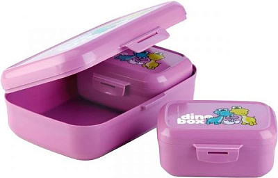 Контейнер DINO 3 шт. 668330,23 фіолетовий Tescoma