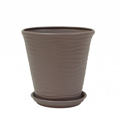 Горшок керамический Ориана-Запорожкерамика Новая Волна №2 крошка фигурный 9 л аметист 