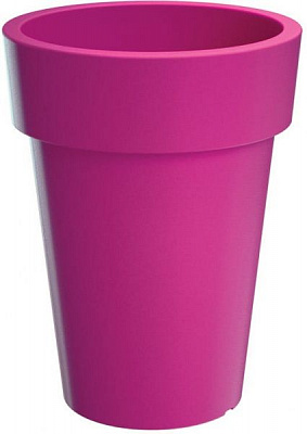 Горщик пластиковий Prosperplast Lofly slim круглий 38,2л фуксія (70708-235)