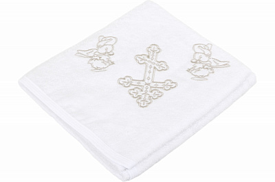 Крыжма Home Line 90x90 белый с серебристым