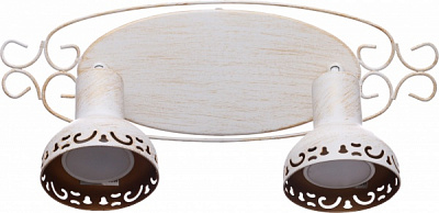 Спот Arte Lamp A5219AP-2WG 2x35 Вт GU10 бело-золотистый Focus 