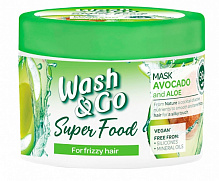 Маска для волосся Wash&Go Super Food з авокадо та алое вера 300 мл