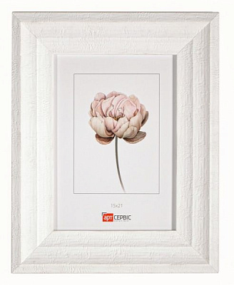 Рамка для фото Арт-Сервіс ЭА-01681 15x21 см білий/білий