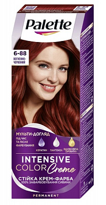 Стойкая крем-краска Palette Intensive Color Creme (Интенсивный цвет) 6-88 (RI5) огненно-красный 110 мл
