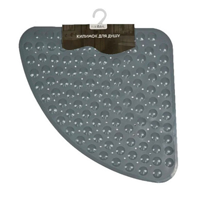 Коврик для ванной Eco Fabric треугольный Сферы 72x51 см серый 7251-001
