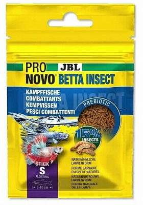 Корм JBL® Pronovo Betta Insect Stick S для бойцовых рыбок в виде палочек 10 г