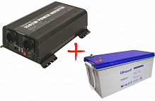 Комплект GYS інвертор PSW 1502W -12V і акумулятор 12V 200Ah Ultracell UCG200-12