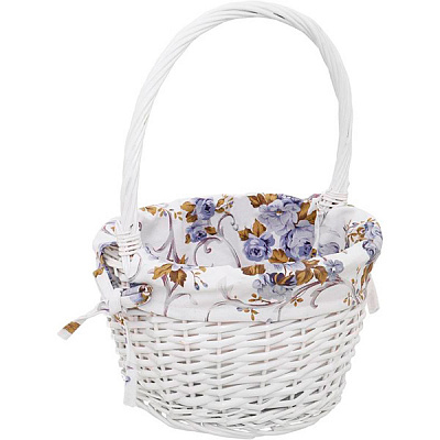 Корзина плетеная с текстилем 29х23х36 см TA06-153-2 