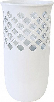 Ваза для квітів Ajur білий глянець CERAMIKA DESIGN