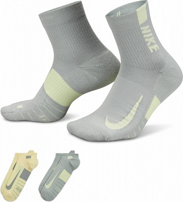 Носки Nike MULTIPLIER RUNNING NO SHOW SOCKS (2 PAIRS) SX7554-938 р.L разноцветный