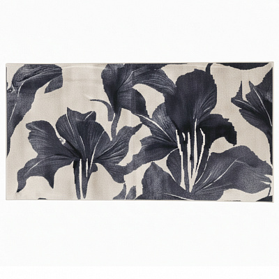 Килимок Dariana PLUSH сіра квітка 60x120 см
