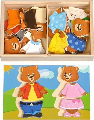 Набор Іграшки з дерева Два медведя