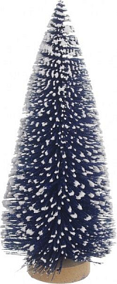 Елка декоративная синего цвета 25 см