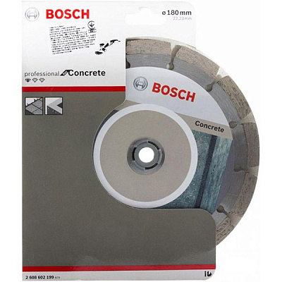 Диск алмазний відрізний Bosch BPE  180x1,6x22,2 бетон 2608602199
