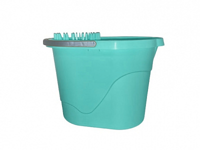 Відро ММ-Пласт з віджимом бірюзове 260х370 мм 14 л