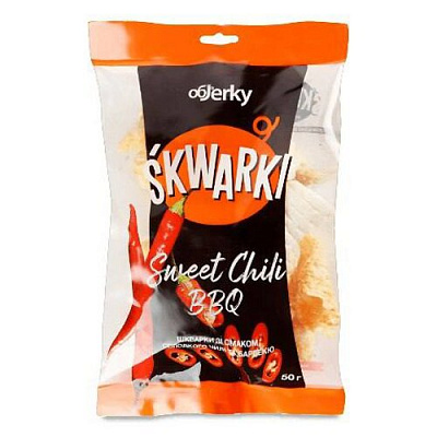 Шкварки Objerky Сладкий Чили и Барбекю 50 гр