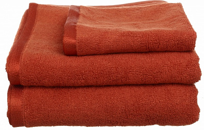Рушник махровий Glossy 70x140 см червоний Texpol