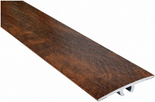 Порожек алюминиевый лестничный Olvis скрытый крепеж 33x1350 мм орех 