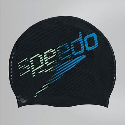Шапочка для плавання Speedo SLOGAN_PRT_CAP_AU 8-08385C718 one size чорний