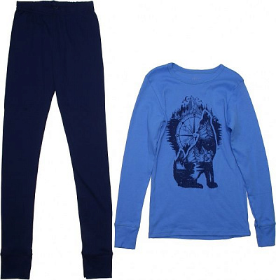 Пижама детская Фламинго 164 - 88 р.164 голубой 