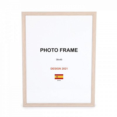 Рамка для фото 1 фото 30х40 см бежевый 